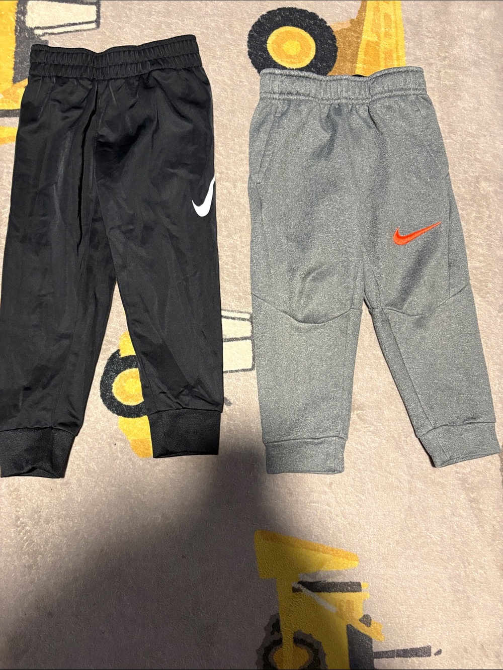 Nike Kids Sweatpants Pair - Black & Gray with Swoosh